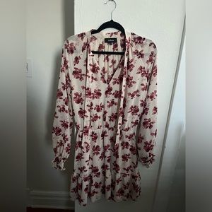 Aakaa Long Sleeve Floral Tiered Dress Women’s S